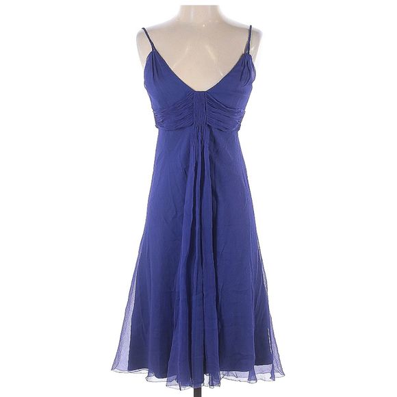 Elie Tahari Dresses & Skirts - Elie Tahari Purple  Fit & Flare Silk Dress